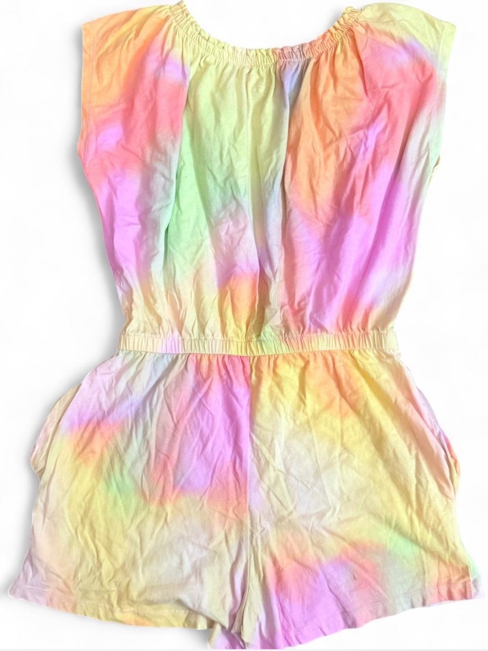 Old Navy Girls Rainbow tie-dye Summer Vacation Romper Size Large‎ (10-12)